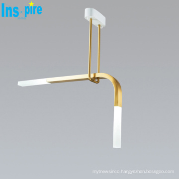Modern art Italy designer chandelier Copper rod LED acrylic tube hanging pendant light